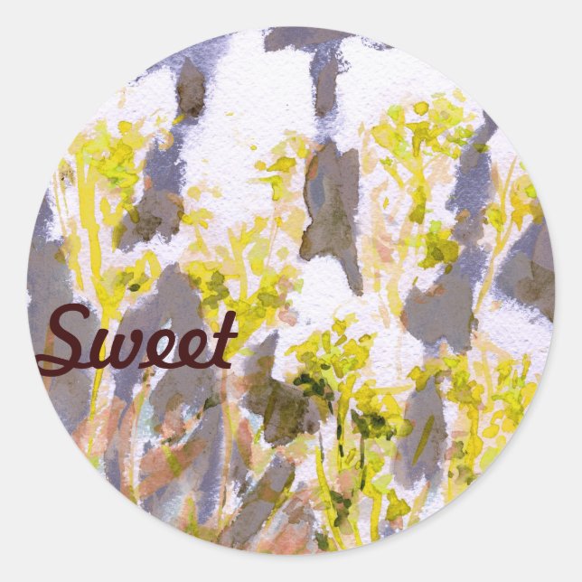 Meadowsweet Classic Round Sticker (Front)