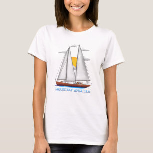 Meads Bay Anguilla Coastal Nautical Sailing Sailor T-Shirt