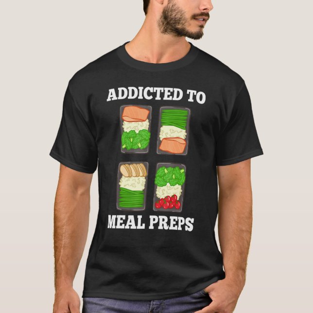 Meal Prep Ideas Weight Loss Fitness Container Reci T-Shirt (Front)