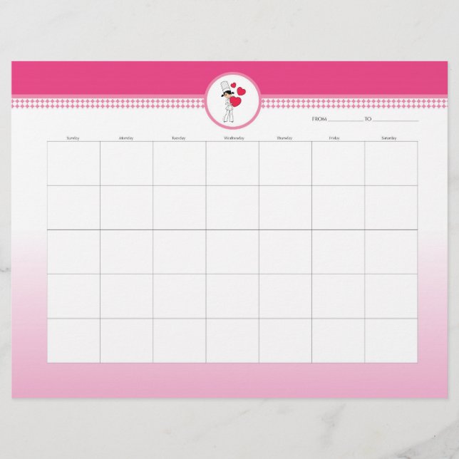 Meal Weekly Planner Sheet (Front)