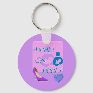 Meals on Heels! Breastfeeding Design Key Ring