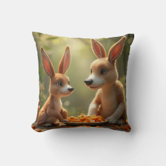 mealtime for animals cushion