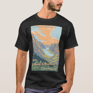 Mealy Mountains National Park Canada Poster Active T-Shirt