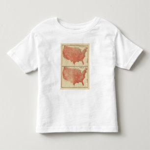 Mean annual temperature, Hypsometric sketch Toddler T-Shirt