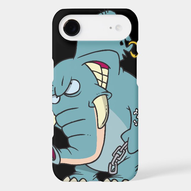mean badass elephant cartoon Case-Mate iPhone case (Back)