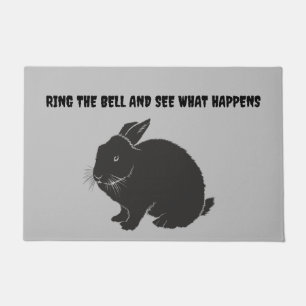 Mean Bunny Doormat