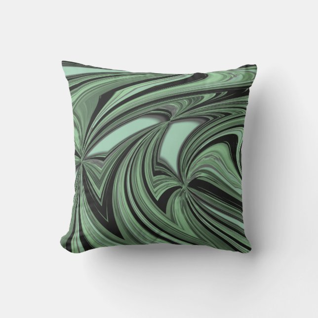 Mean Green Pattern Cushion (Front)