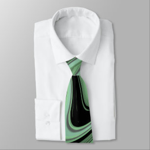 Mean Green Pattern Tie