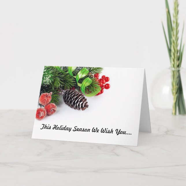 Mean Holiday Greeting Card (Front)