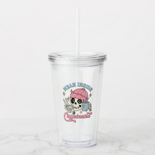 Mean Inside And Caffeinated Tumbler