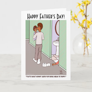 Mean Mummy Father's Day Greeting Card