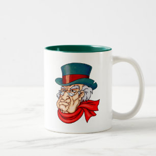 Mean Old Scrooge Two-Tone Coffee Mug