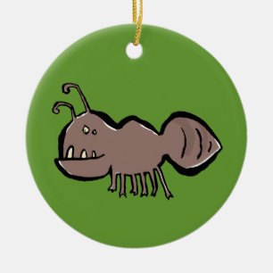 mean termite ceramic ornament
