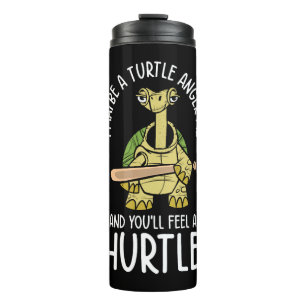 Mean Turtle Reptile Nature Turtle Lover Aquatic Thermal Tumbler