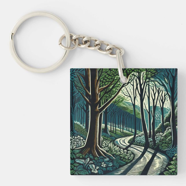Meander Key Ring (Front)