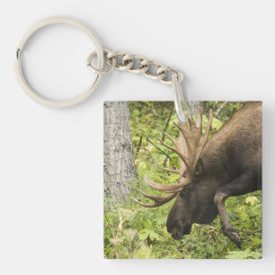 Meandering Moose Key Ring