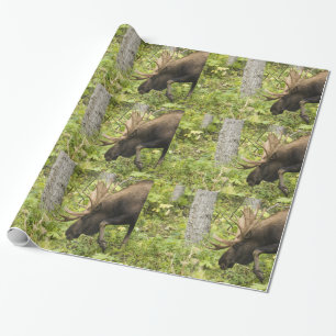 Meandering Moose Wrapping Paper