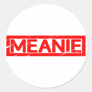 Meanie Stamp Classic Round Sticker