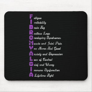 Meaning Chronic Pain Fibro Fibromyositis Grunge Mouse Pad