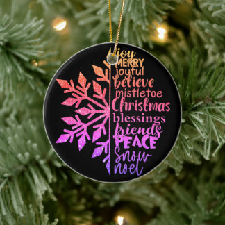 Meaning of Christmas Ceramic Ornament