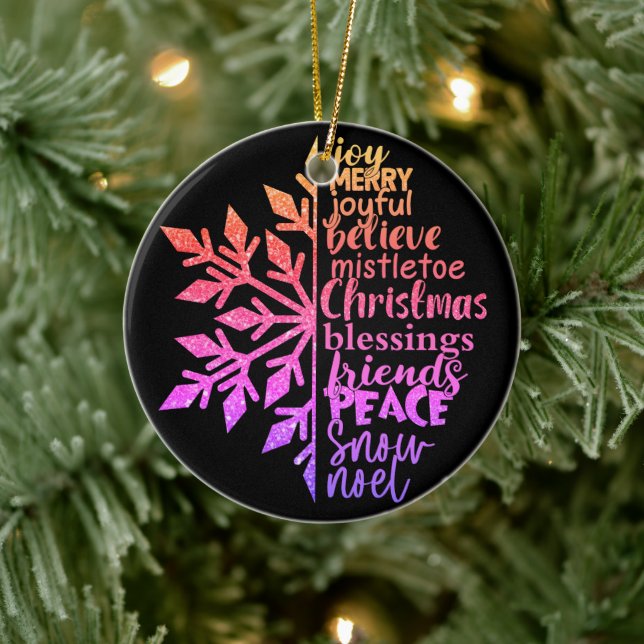 Meaning of Christmas Ceramic Ornament (Tree)