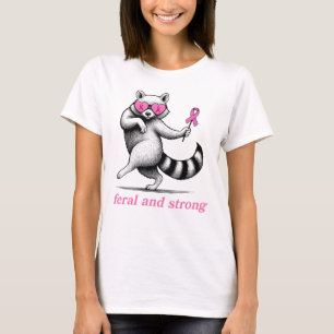 Meaningful Breast Cancer Awareness Racoon Feral A T-Shirt
