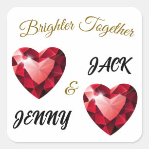 Meaningful Gift for her – Elegant Love Square Sticker