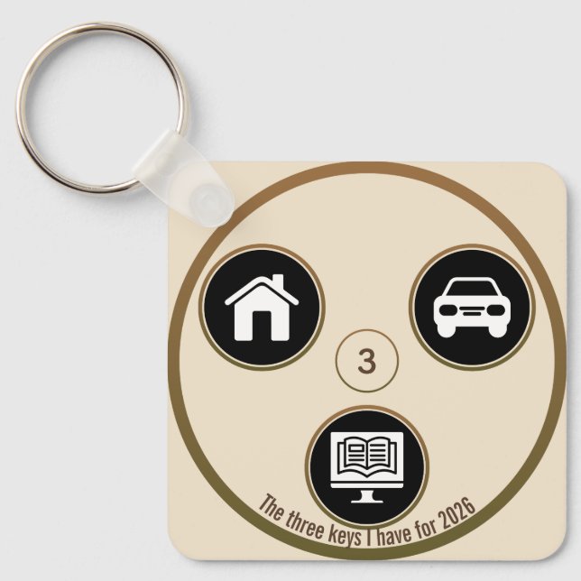 Meaningful Keys of Today & Tomorrow Key Ring (Front)