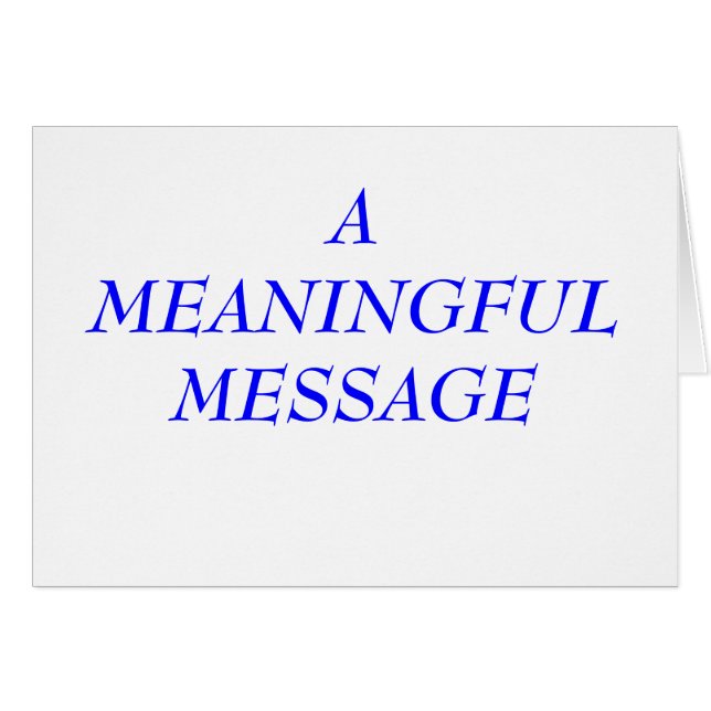 MEANINGFUL MESSAGE:  INCARCERATION 6 (Front Horizontal)