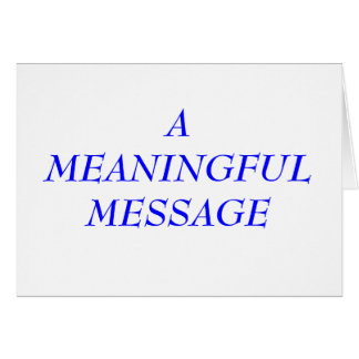 MEANINGFUL MESSAGE: TERMINAL ILLNESS 7