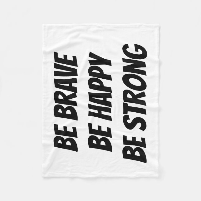 Meaningful Motivational Quote Design Fleece Blanket (Front)