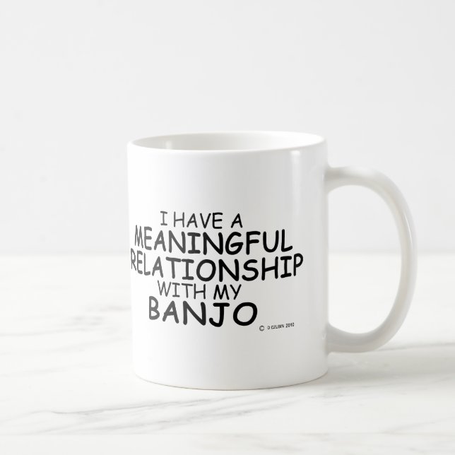 Meaningful Relationship Banjo Coffee Mug (Right)