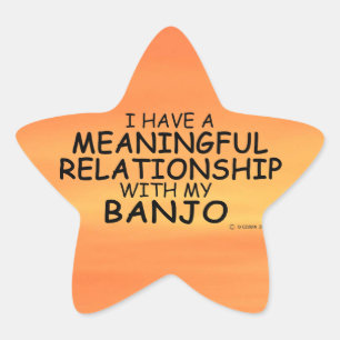 Meaningful Relationship Banjo Star Sticker