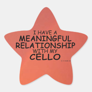 Meaningful Relationship Cello Star Sticker