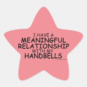 Meaningful Relationship Handbells Star Sticker
