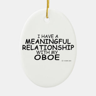Meaningful Relationship Oboe Ceramic Ornament