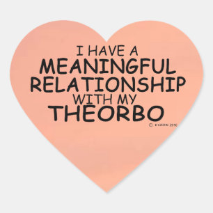 Meaningful Relationship Theorbo Heart Sticker