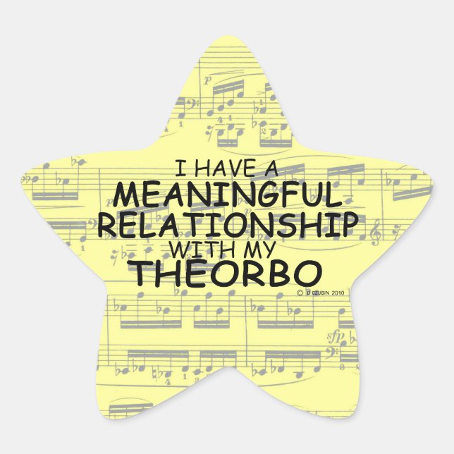 Meaningful Relationship Theorbo Star Sticker (Front)