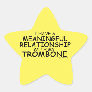Meaningful Relationship Trombone Star Sticker