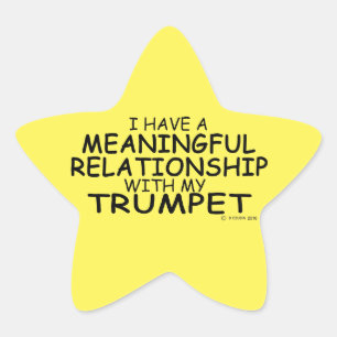 Meaningful Relationship Trumpet Star Sticker