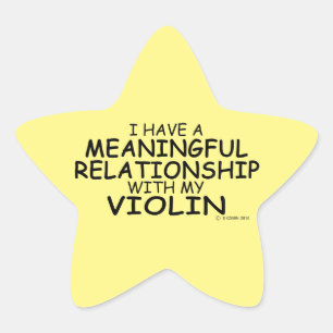 Meaningful Relationship Violin Star Sticker