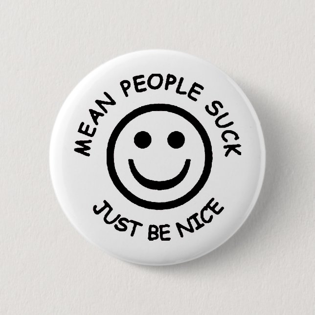 meanppl 6 cm round badge (Front)