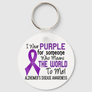 Means The World To Me 2 Alzheimer's Disease Key Ring