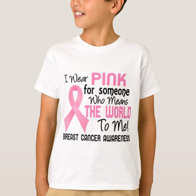 Means The World To Me 2 Breast Cancer T-Shirt (Front)