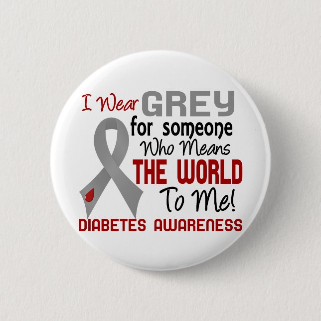 Means The World To Me 2 Diabetes 6 Cm Round Badge (Front)