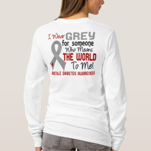 Means The World To Me 2 Juvenile Diabetes T-Shirt