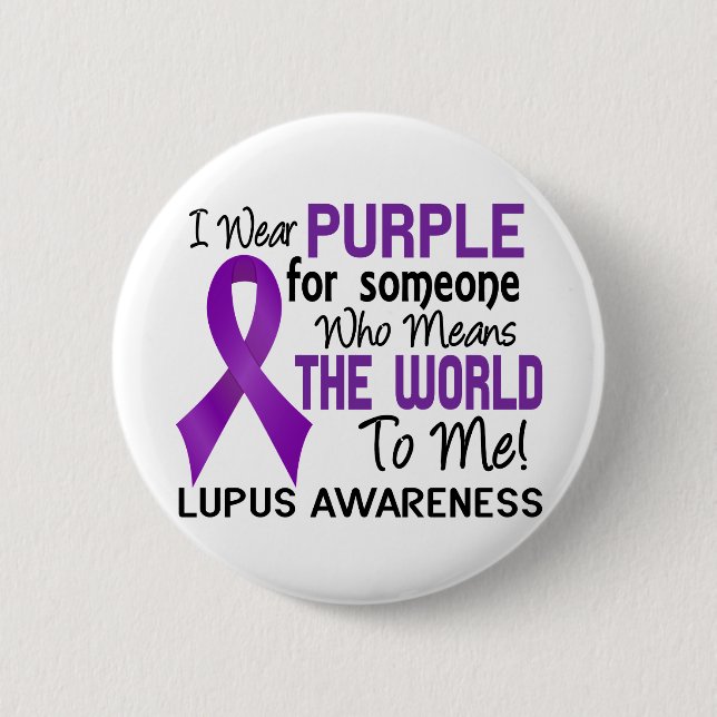 Means The World To Me 2 Lupus 6 Cm Round Badge (Front)