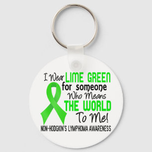Means The World To Me 2 Non-Hodgkin's Lymphoma Key Ring