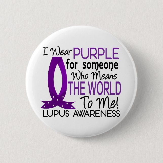 Means The World To Me Lupus 6 Cm Round Badge (Front)