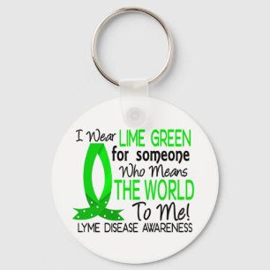 Means The World To Me Lyme Disease Key Ring